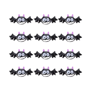 

12pcs Halloween Resin Fridge Magnets Bat Refrigerator Stickers (Assorted Color)