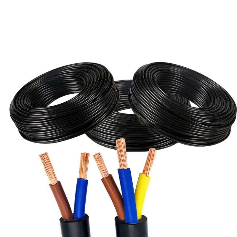 10m 5m 2 3 Cores Pins Copper Wire Conductor Electric Rvv Cable Black 18 Awg 0 75mm2 Cable Waterproof Wires Cables Aliexpress