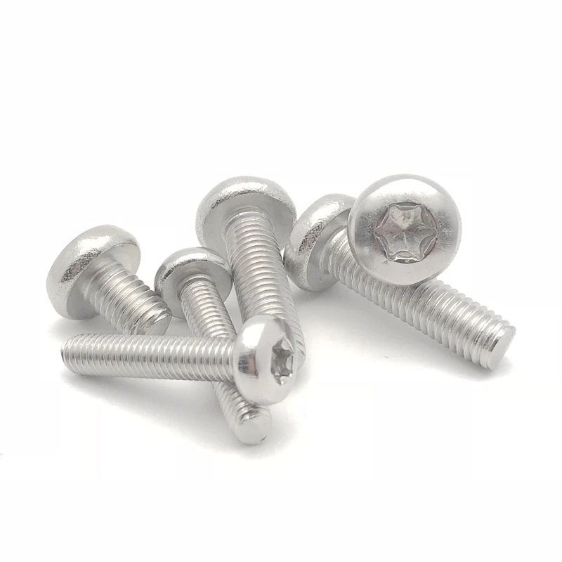 20pcs M5 Torx screws T&TX bolts round head plum socket screw six lobe