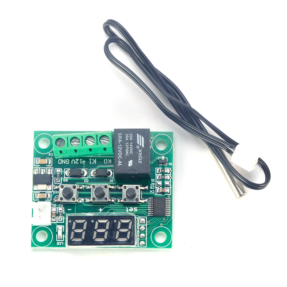 

High Quality W1209 DC 12V heat cool temp thermostat digital temperature control switch temperature controller Waterproof Sensor