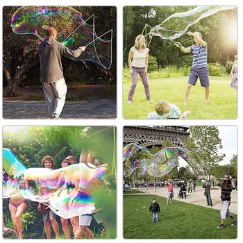 

Creative Bubble Show Performance Tool Props Stainless Steel Telescopic Sack Bubble Rope Giant Bubble Sword