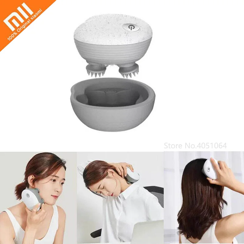 Xiaomi массажер для головы массажер для лица 360 градусов стерео массаж IPX8 водонепроницаемый очиститель для лица беспроводной многофункциональный массажер