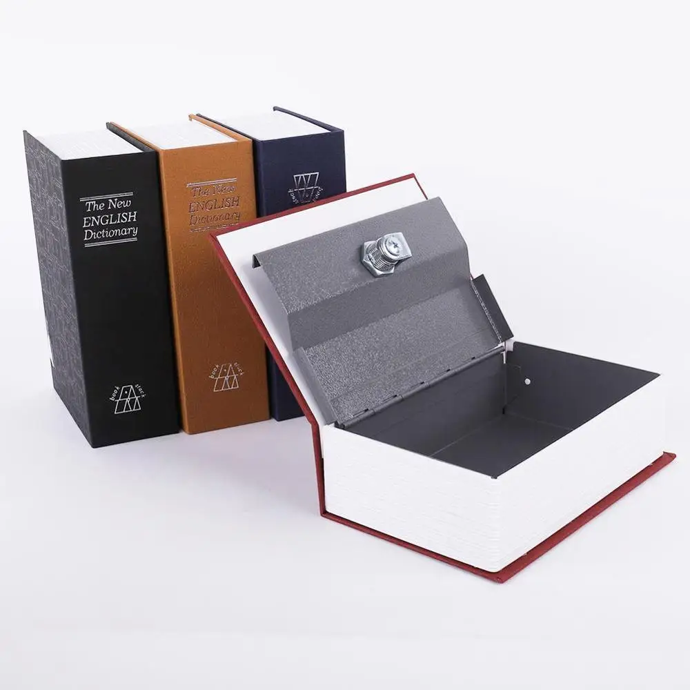 1PC Storage Safe Box Dictionary Book Bank Money Cash Jewellery Hidden Secret Security Locker With Key Lock Drop Shipping 1PC Storage Safe Box Dictionary Book Bank Money Cash Jewellery Hidden Secret Security Locker With Key Lock Drop Shipping