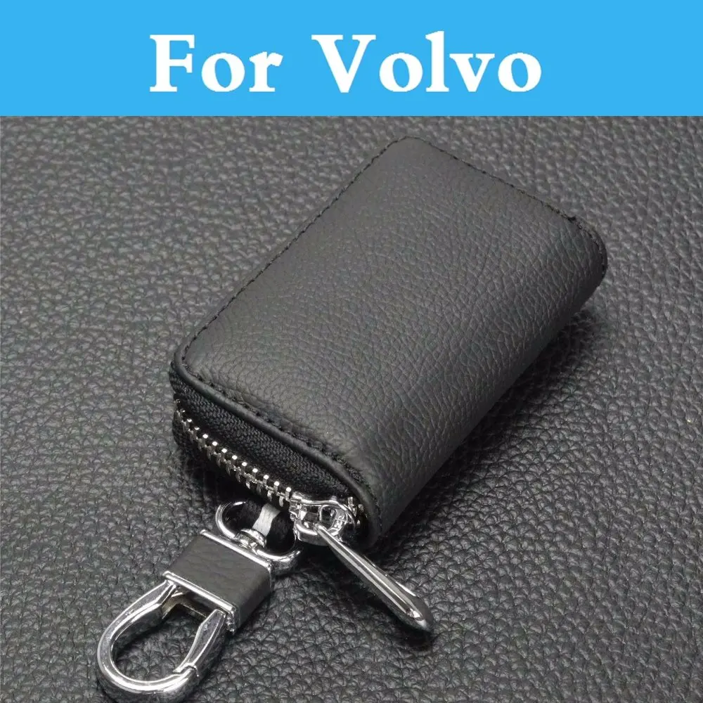 

New Vintage Genuine Leather Men Car Key Wallets Fashion Key Holder Key Case For Volvo S40 S80l S80 S60 C30 C70 Xc90 Xc70 V60 V40