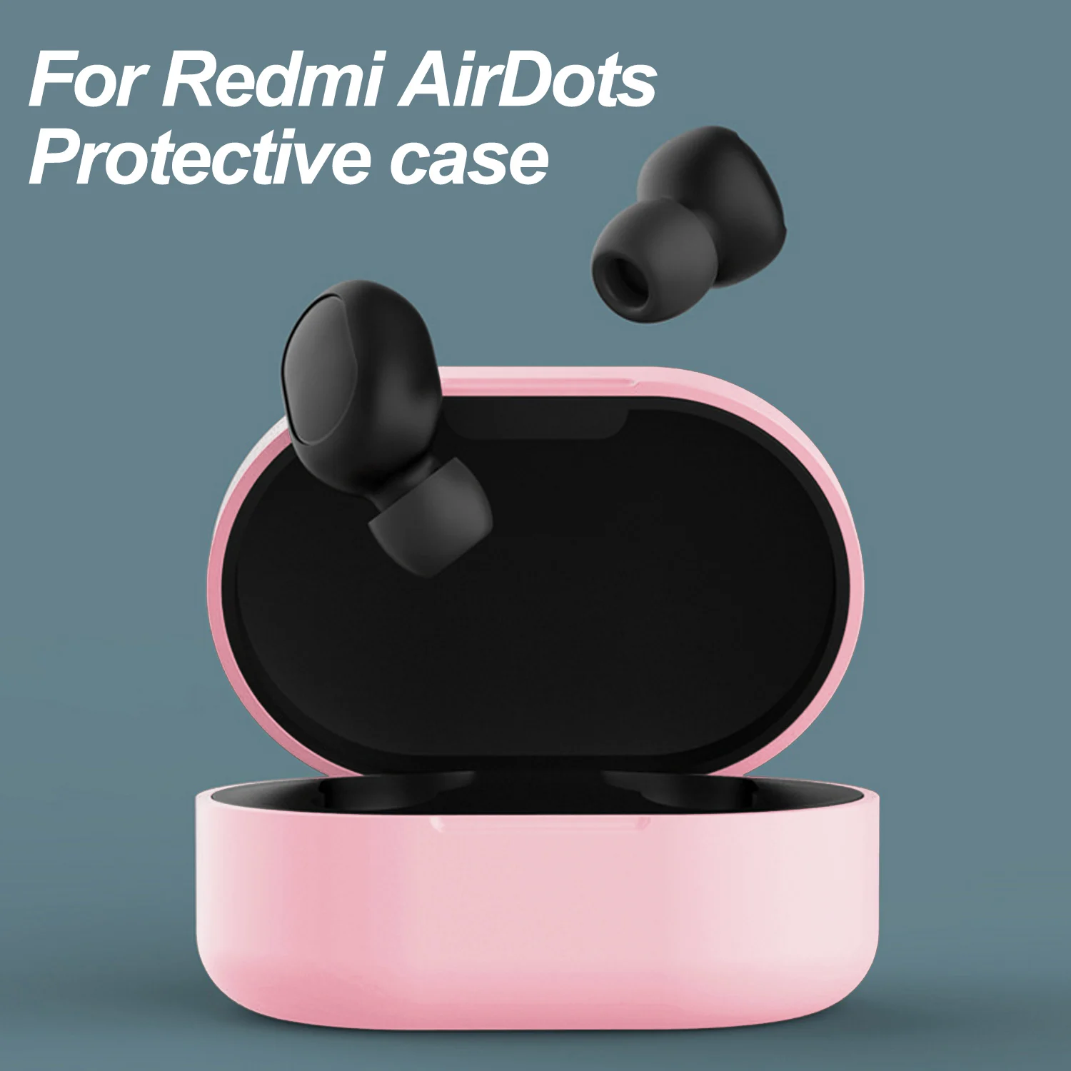 Vococal Soft Silicone Protective Cover Case for Xiaomi Xiao Mi Redmi AirDots TWS Bluetooth Fashion Version Wireless Headphones