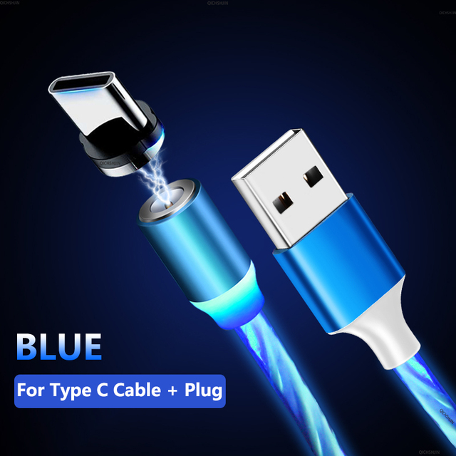 Light Rotate Magnetic Cable Type C Micro USB 360° For Xiaomi 11T 11 Pro Ultra 10 9 Poco F2 pro F3 M3 X3 Moto G60 Edge 20