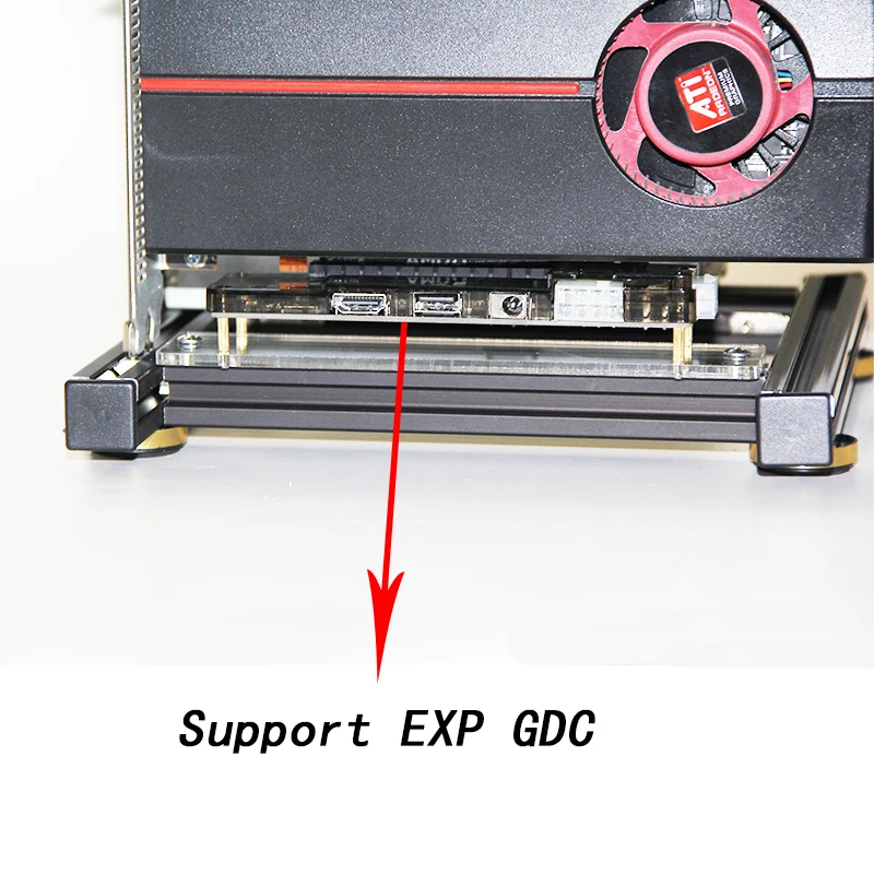 base da placa gráfica adequado para suporte de placa gráfica exp gdc com base de energia para atx sfx psu alumínio