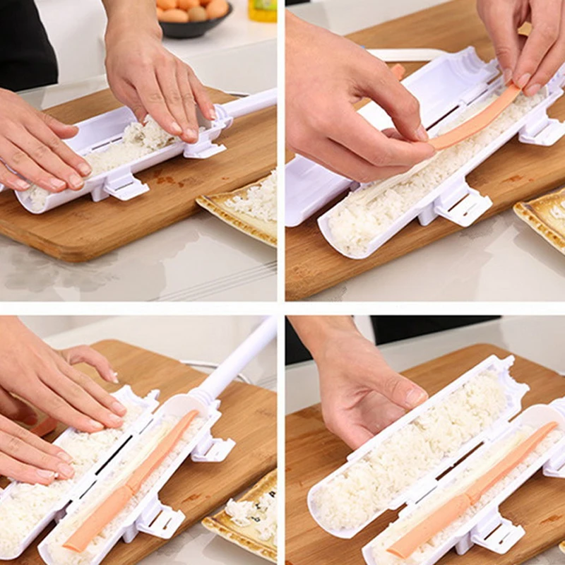 Устройство для приготовления суши роллов форма для роллов устройство для заворачивания суши Базука риса для мяса и овощей "сделай сам" для изготовления суши машина Кухня инструменты для суши