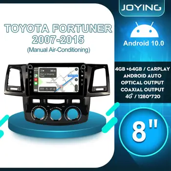 

8"Autoradio Car Radio 1din Android 10 4GB 64GB Multimedia Head Unit Carplay 4G For Toyotal Fortuner HILUX Revo Vigo 2007 2015