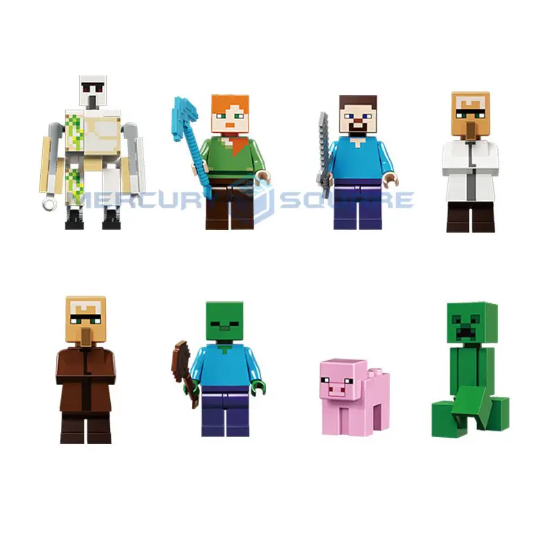 Village House Building Blocks With Steve & Villager Action Figures Compatible My World Bricks Set Gifts Toys 21128 Village House Building Blocks With Steve & Villager Action Figures Compatible My World Bricks Set Gifts Toys 21128