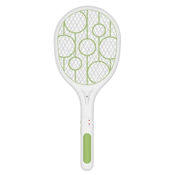 

3 Layers Net Bug Wasp Zapper Adjustable Safe USB Rechargeable Pest Control ABS Electric Swatter Hand Racket Electric Fly Swatter