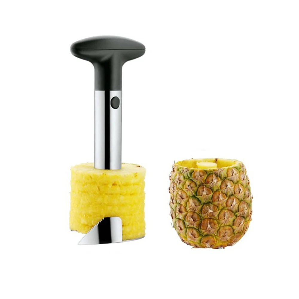 

1Pc Stainless Steel Easy To Use Pineapple Peeler Accessories Pineapple Slicers Fruit Knife Cutter Corer Slicer Kitchen Tools 4