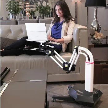 

Full Motion Long Arm Multifunctional Moving Laptop Desk Sofa Bedside PS Stand Lazy Lift Mobile Computer Table