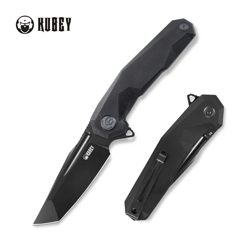 Складной карманный нож Kubey Carve KB237 Knives D2 3 6 дюйма рукоятка Grippy G10 с глубоким зажимом