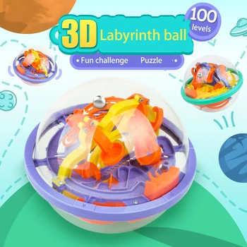 

Children's Puzzle Large Maze Ball 3d Stereo Magic Beads Focus Training Intelligence Children's Toys