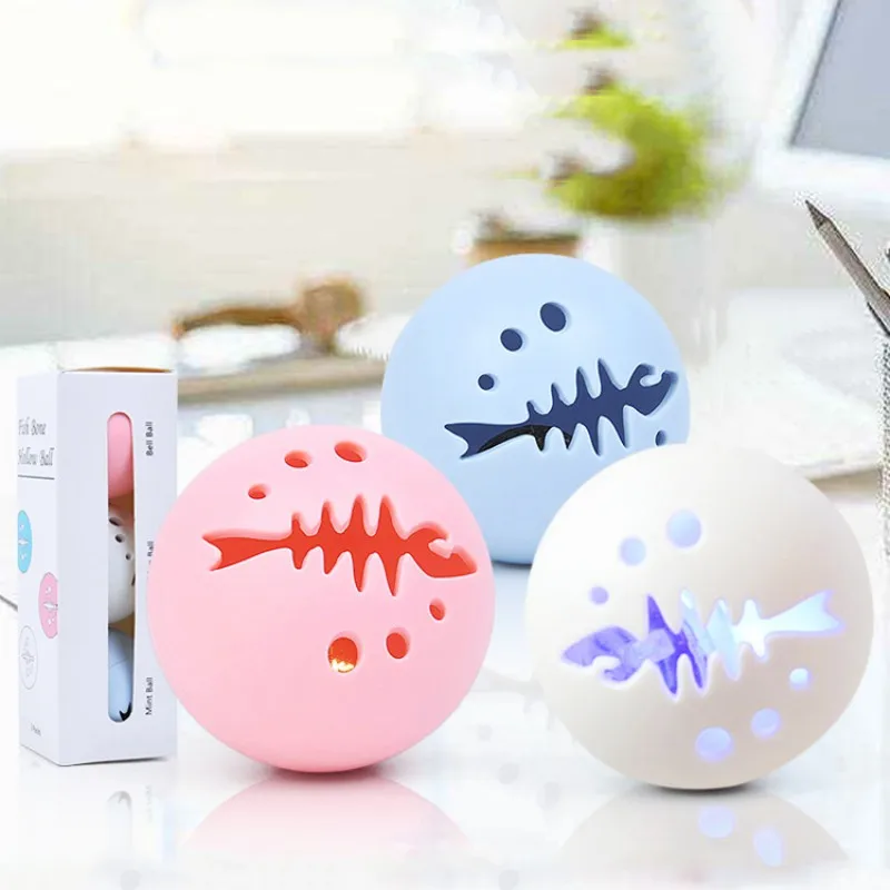 3 шт. мячик-игрушка для домашних животных кошка колокольчик светящаяся игрушка питомец котенок мигающий шар интерактивный котенок игрушки С Кошачьей Мятой