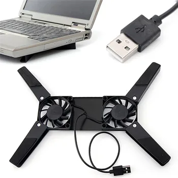 

new Rotatable USB Fan Cooling Pad 2 Fans Cooler Notebook Cooler Computer Laptop Stand USB Fan For 10-17" PC Laptop PC Computer