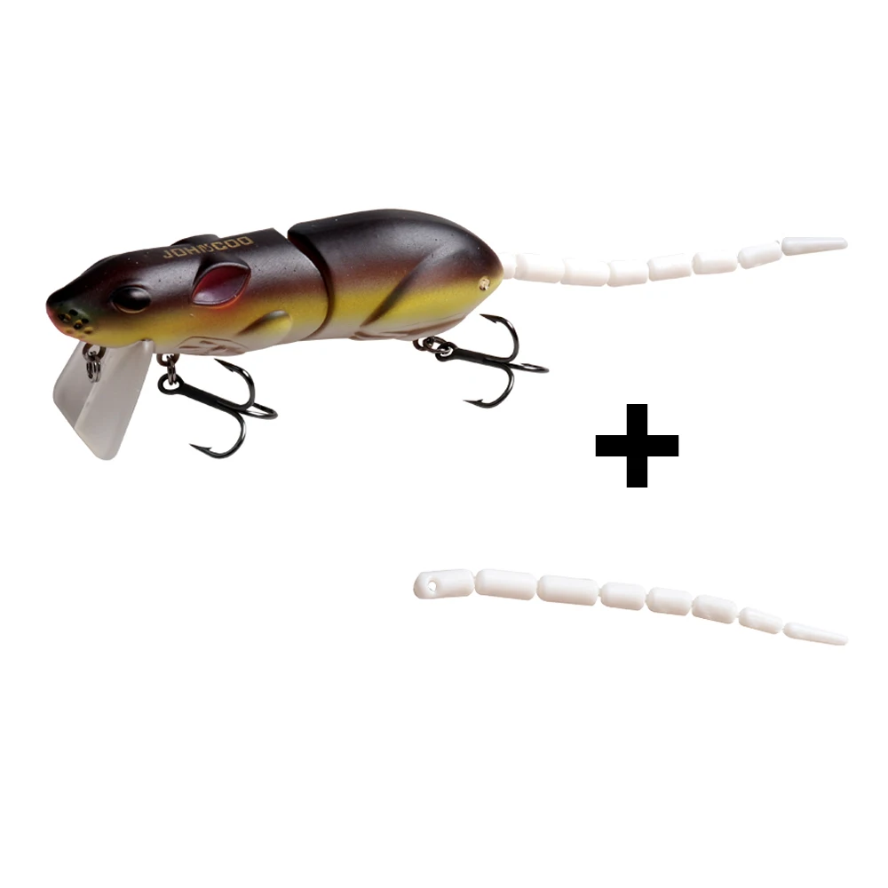 Hunthouse Swimbait Mouse Fishing Lure Artificial Plastic Floating Surface  85mm/17g Wobbler Bionic Rat Baits For Pike Bass Tackle