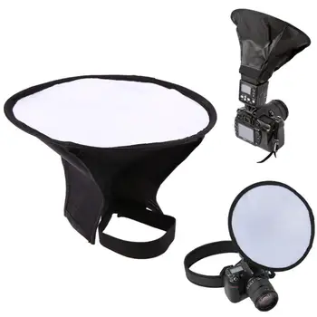 

Round Mini Soft Cover/Ceiling Light Flash Soft Cover 20cm(8 ") Suitable for Canon 580EXII Nikon SB910 SONY F58AM