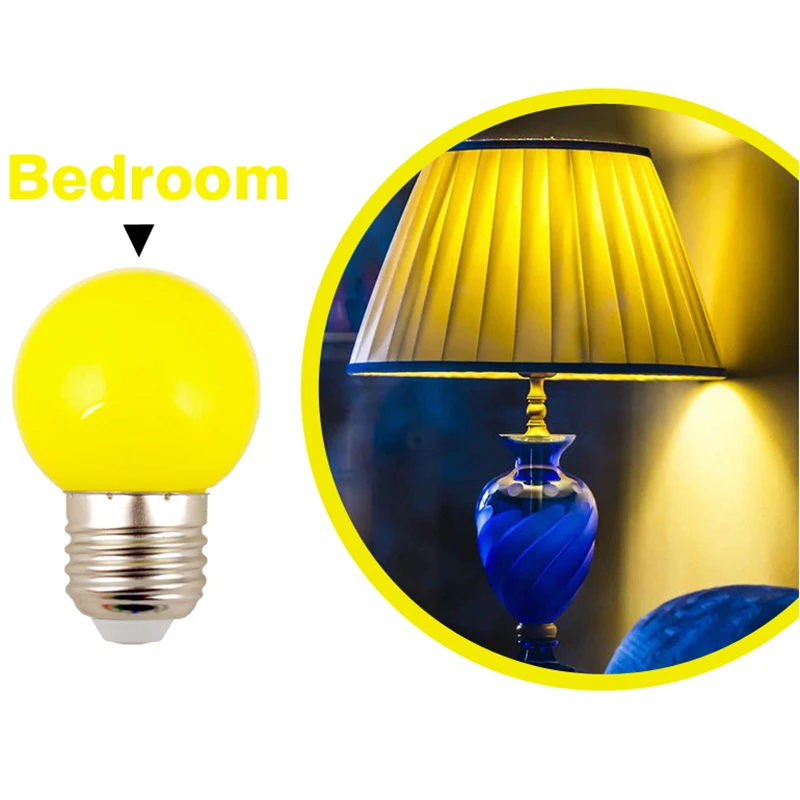 รูปสินค้า หลอดไฟ LED หลากสี E27 220V ตกแต่งห้องนอน งานแต่งงาน คริสต์มาส