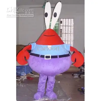 

Classic Version customized Mr. Krabs Mascot Costume Adult Halloween Birthday party cartoon Apparel Cosplay Costumes