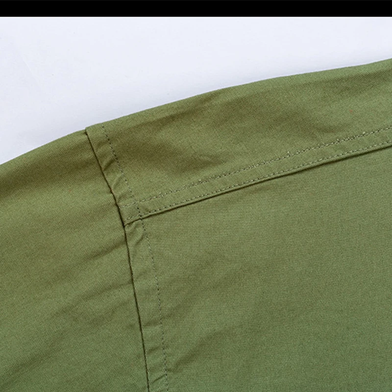 New100% Cotton Jeans Shirt For Men's Long-Sleeved Fashion Casual Solid Denim Shirts Male Classical Multiple Pockets Clothing