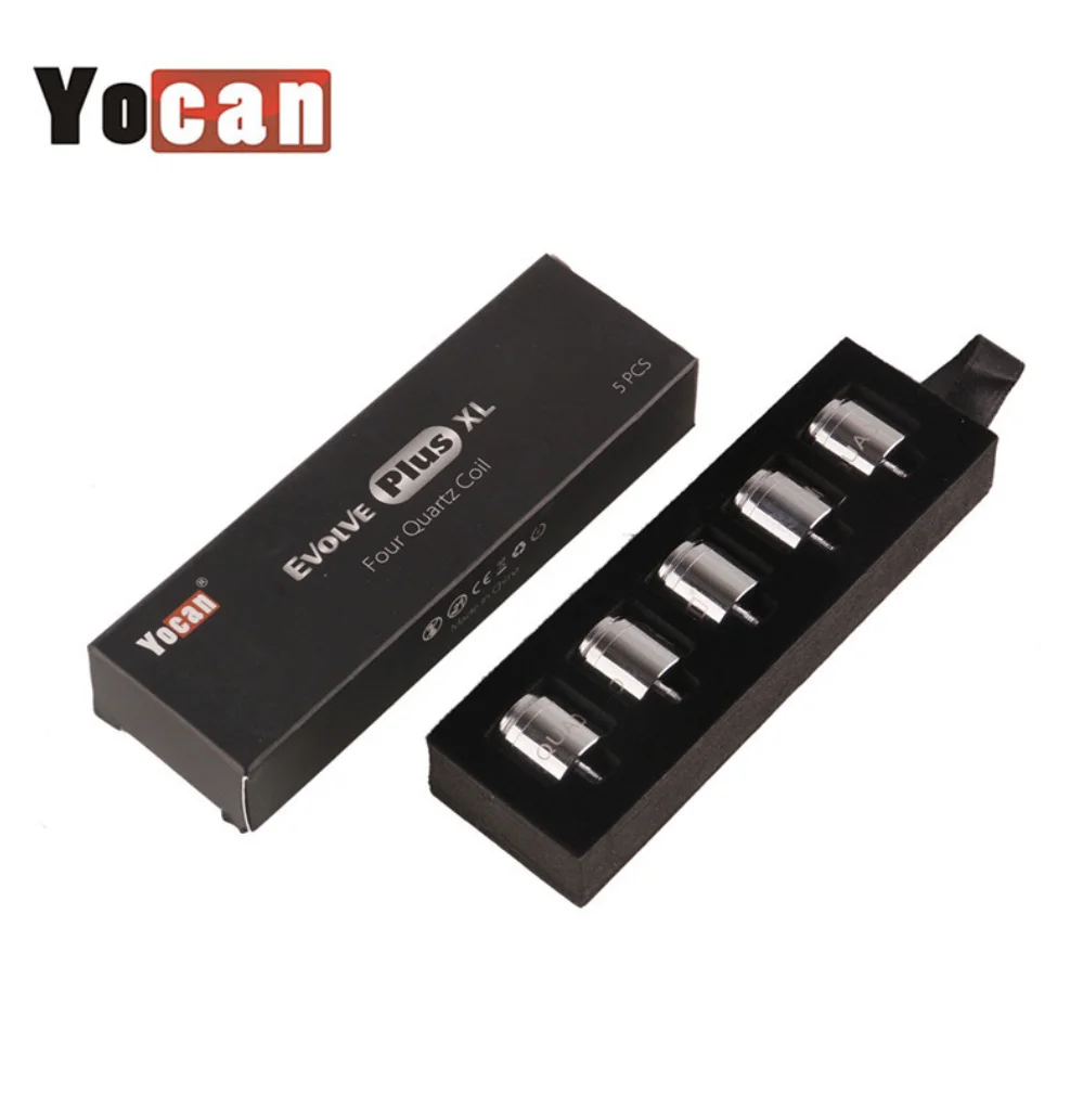 

5pcs YOCAN Vaporizer replacement Coils for Yocan Evolve Plus XL Atomizer Quad Quatz Rod Coil E Cigarette Atomizer Cores