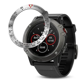 

HIPERDEAL Stainless Steel Ring Adhesive Cover Luminous Ring Adhesive Cover Anti Scratch Metal Case For Garmin Fenix 5X