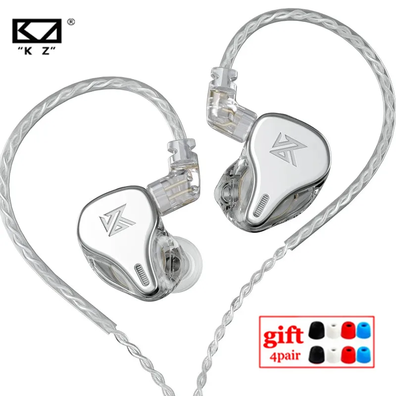 Наушники-вкладыши KZ DQ6 3DD Hi-Fi с динамическим драйвером высокое разрешение