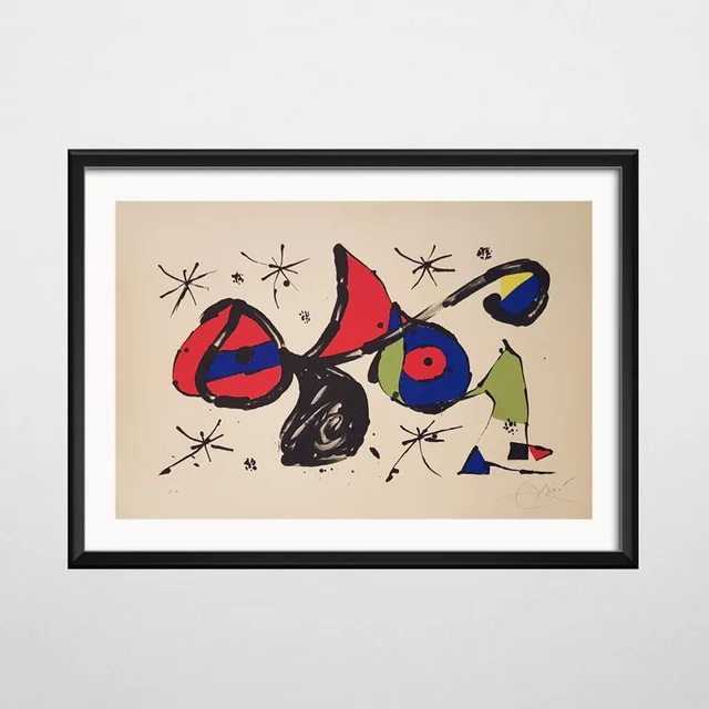 13 Joan Miro Современная художественная картина, абстрактная картина, Ретро Художественная живопись, Шелковый Холст, плакат, настенный домашний декор - Цвет: 13