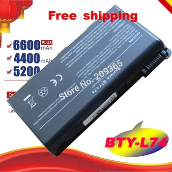 

9 CellsBTY-L74 Laptop Battery For MSI L74 L75 A5000 A6000 CX500 CX500DX CX705X CX623 EX460 EX610 CX700 CX620 free Shipping