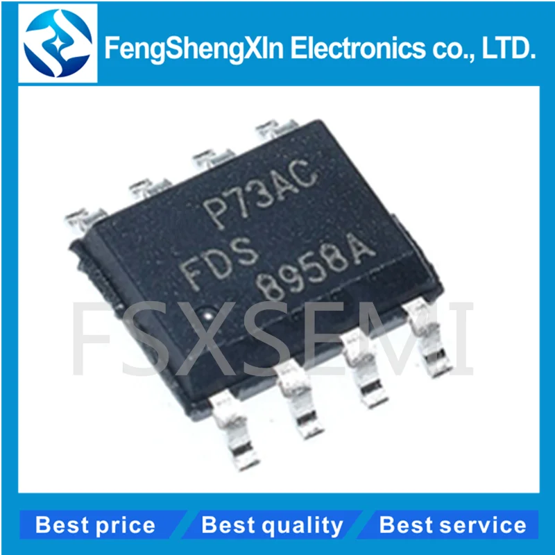 10 шт./лот FDS8958A SOP-8 FDS8958 8958A P-Channel PowerTrench MOSFET | Электронные компоненты и