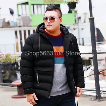 

Popular Men's Wear Plus Fat Plus Size Short Money Cotton-padded Jacket Fat Man Extra Large Loose Cotton-padded Jacket Fat
