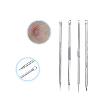 

9/4/2 pcs acne blackhead remover needles to remove blackheads, black acne spot extractor stainless steel pimple removal tool