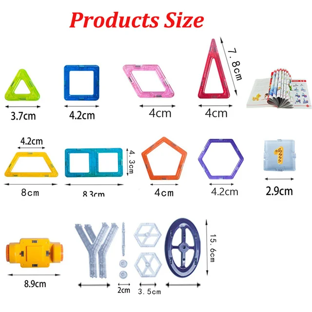 Mini Size Magnetic Designer Constructor Set Magnetic Blocks Model Construction Toys Educational Toys for Children Gift 2