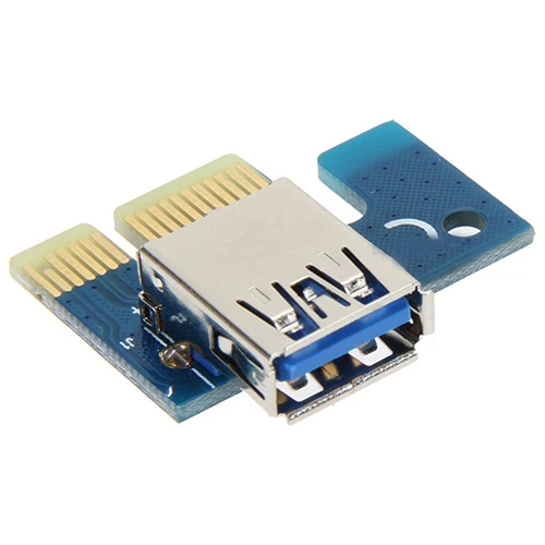 Mini PCI-E to PCI Express 1x to 16x Extender Riser video external graphics Card Adapter 6Pin Power Cable for Bitcoin BTC Mining