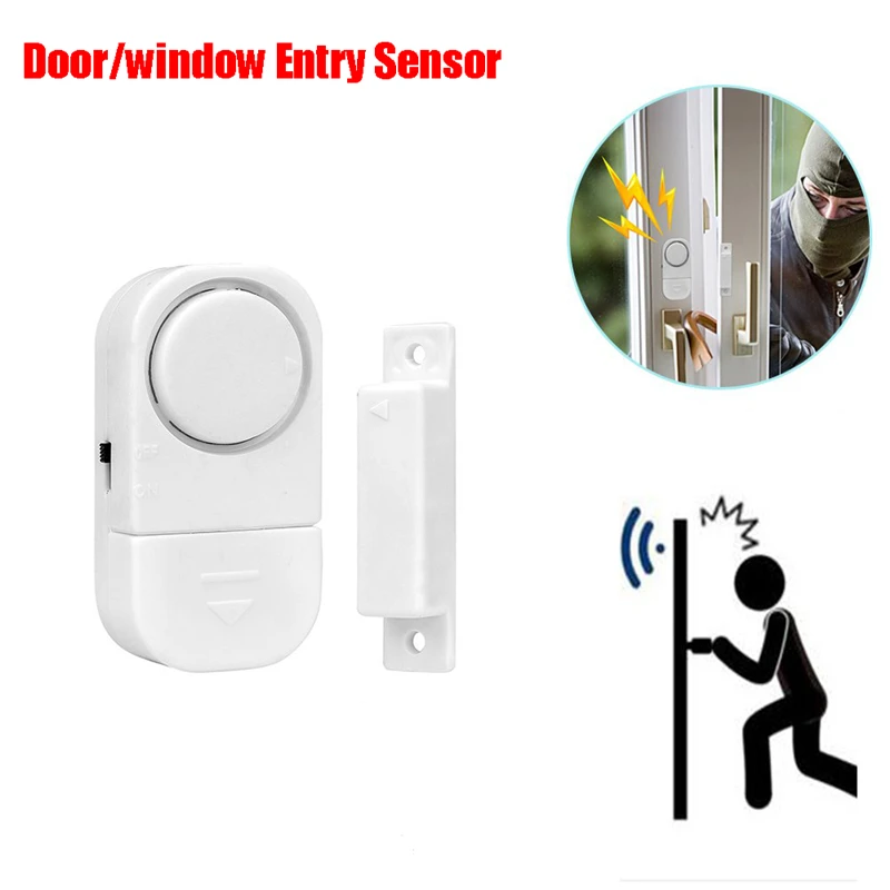 

feed me Home Safety Alarm System Wireless Door Window Sensor Magnetic Sensors Home Security Entry Burglar Alarm