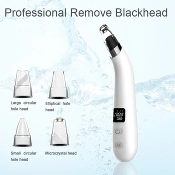 

Blackhead Remover Vacuum Cleaner Facial Pore Cleaner Electronic LED Display Comedone Extraction Kit Remover Tools