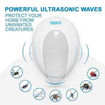 

Timethinker Smart Home Ultrasonic Mosquito Killer Insect Repeller Rat Mouse Cockroach Flea Pest Reject Repellent EU US Plugs