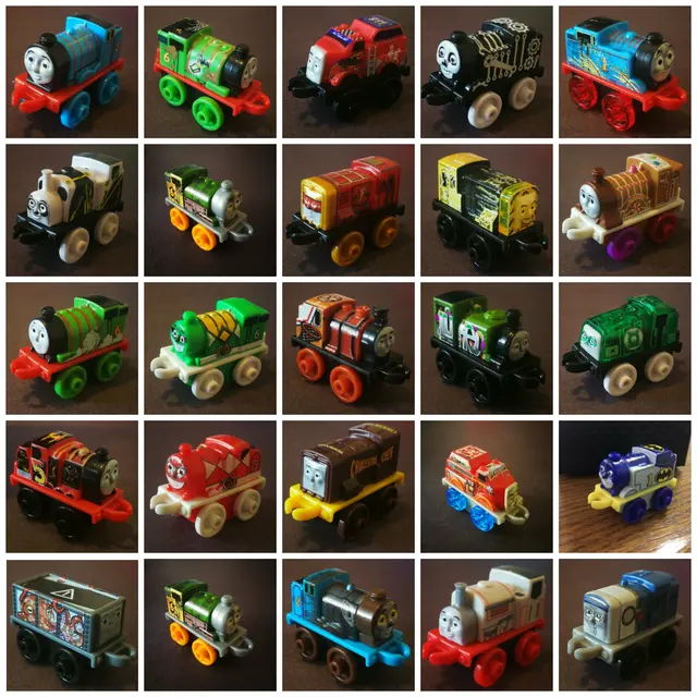 Genuine Thomas and Friend MINIS Trains Series New Style DFJ15 Hide and Seek Superman Mixed Series Little Trains Toy for Children 6