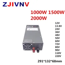 Factory Direct Sales High Quality Switching Power Supply SMPS 1000W 1500W 2000W Driver Transformer 110V/220V AC to DC 12-220V