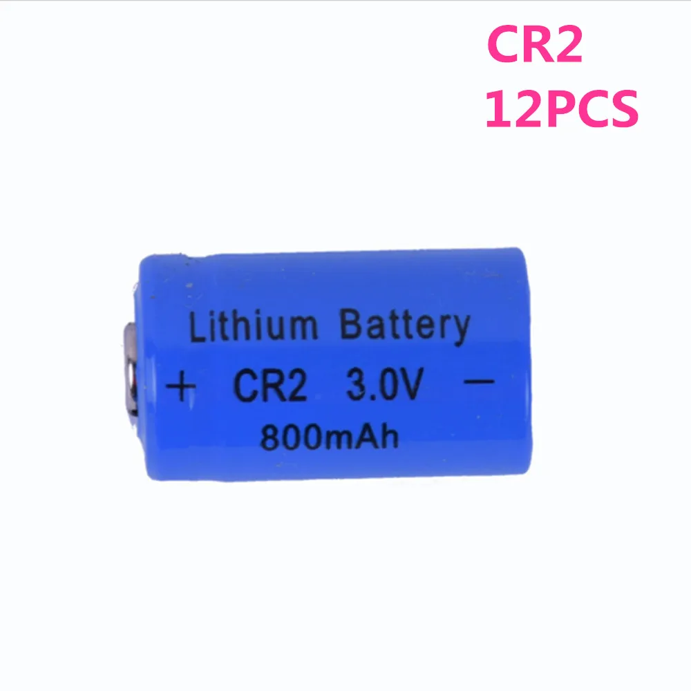 

12pcs/lot SHSEJA High quality 3V 800mAh CR2 lithium battery for GPS security system camera medical equipment lithium battery