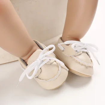 

New Born Baby Shoes Casual Solid Color Breathable Baby Girl Shoes Baby Boy Shoes Leather Surface Newborn Toddler Shoes
