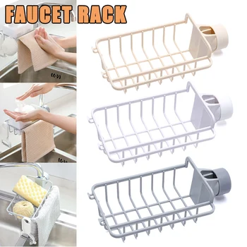

Drain Rack Holder Storage Organizer Drying Shelf for Kitchen Sink Faucet Sponge Soap Cloth L9 #2