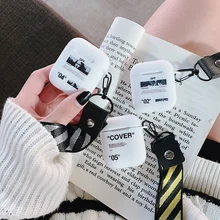 Мягкий силиконовый чехол для apple Airpods 1 с 2 полосками, белая Беспроводная bluetooth-гарнитура, чехол для наушников