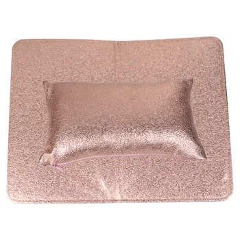 

2pcs PU Leather Nail Hand Rest Pad and Cushion Foldable Soft Hand Arm Rest Pillow Holding Mat Manicure Accessories for Nail Salo