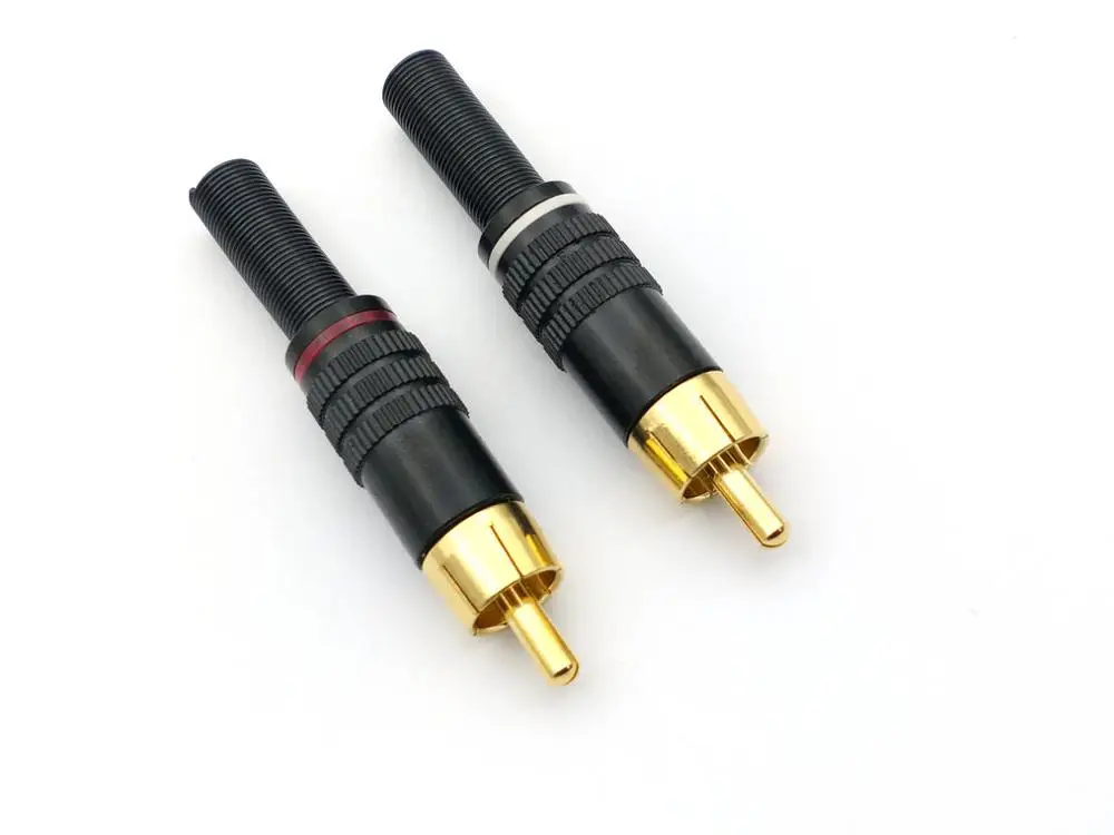40 шт./100 шт. медный RCA разъем аудио металлический пружинный адаптер|adapter connector|adapter