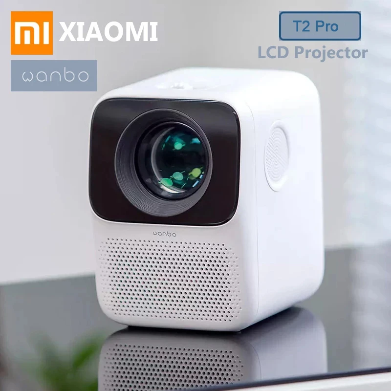 Проектор Xiaomi Wanbo T2 Pro с ЖК-дисплеем и светодиодной подсветкой поддержка 4K
