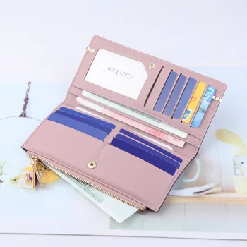 

New Style Women's Wallet Fashion Long Zipper Bag Korean-style Multi-color Wallet Joint Versatile Purse