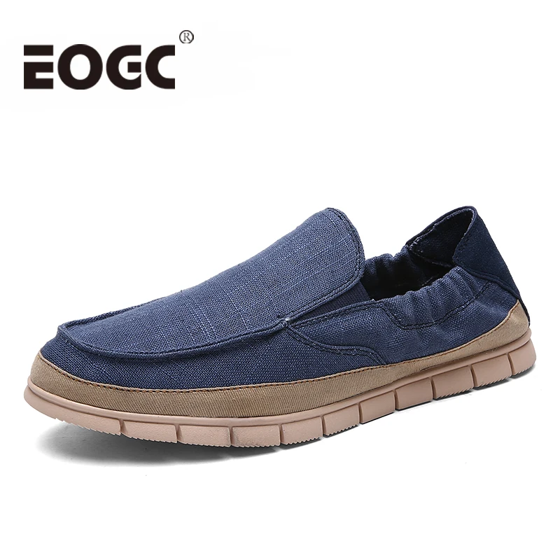 

Fashion men loafers Breathable Linen Casual Men's Shoes Comfortable men flats Driving Shoes walking size 45